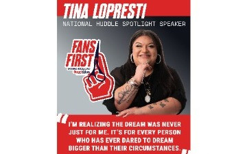 Artistic Team member and Area Coach Tina LoPresti Hits the National Huddle Main Stage