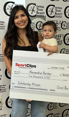 Alexandra Berber, Central Texas Beauty College, Q3 2025 Recipient