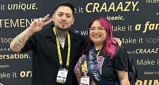 Monica with Kelvin Nguyen, Wahl