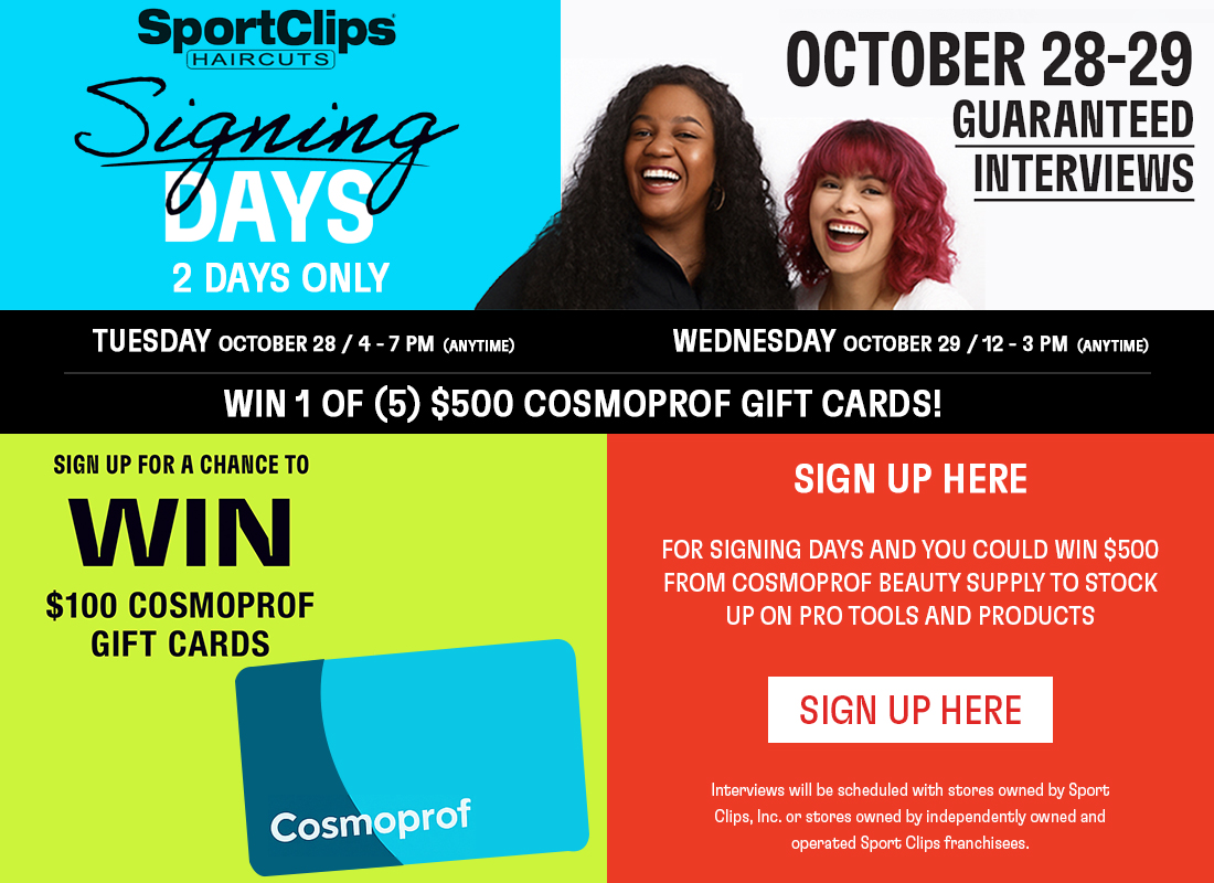 Sportclips signing days