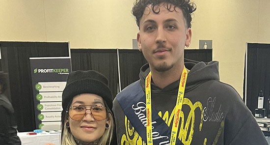 Tiago with sofie Pok, STMNT Grooming Goods